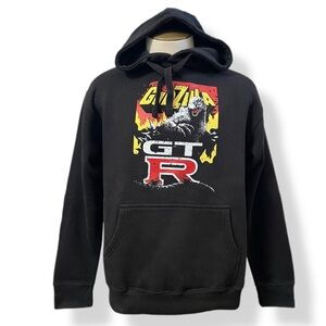 Nissan Skyline R32 GODZILLA Black Hoodie Pullover TUNER CULT Men's MEDIUM